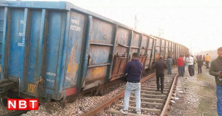 सवाई माधोपुर में मालगाड़ी के डिब्बे पटरी से उतरे, कोटा से दिल्ली जाते समय पटरी बदलते समय हादसा, जानें ताजा अपडेट – railway news 4 wagons of goods train derail in sawai madhopur delhi-mumbai rail line affected no casualties