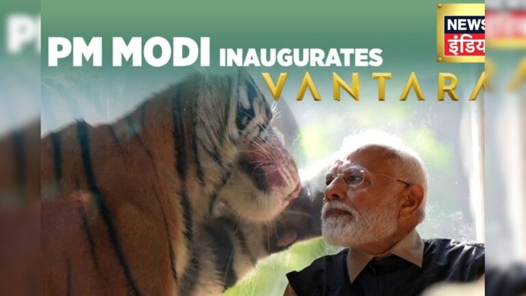 पीएम मोदी पहुंचे वनतारा, देखा कैसे होती है वन्यजीवों की देखभाल- Watch Video