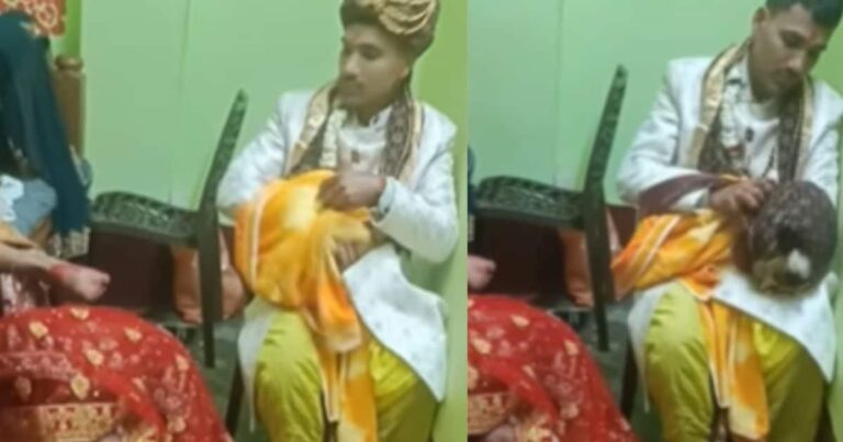 सुहागरात के बेड पर रिश्तेदारों का कब्जा, वायरल हुआ दूल्हा-दुल्हन का वीडियो