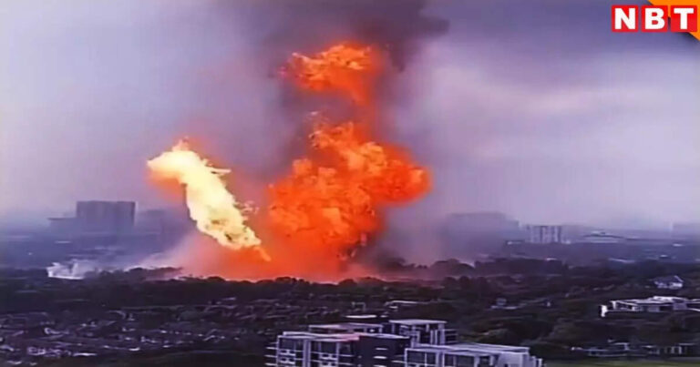 Malaysia Selangor Gas Pipeline Explosion,मलेशिया में गैस पाइपलाइन में आग लगने से भयानक हादसा, परमाणु बम फटने जैसा धमाका, हवा में बना ‘मशरूम क्लाउड’, वीडियो – malaysia massive gas pipeline explosion in putra heights blaze near a gas station makes mushroom cloud video