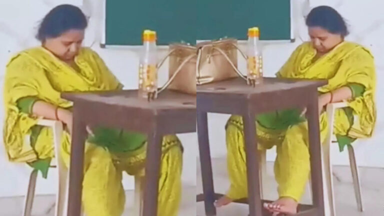 Meerut School Teacher Class Snoring Viral Video,कुर्सी पर बैठी और खर्राटे लेने लगी शिक्षिका, मेरठ के स्कूल का वीडियो वायरल, बीएसए ने दिए जांच के आदेश – meerut school teacher snoring video came on social media uproar bsa ordered investigation here detail