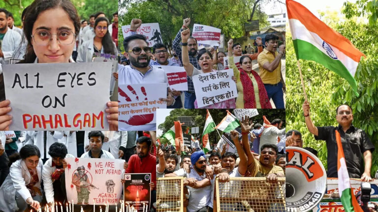 Pahalgam Terror Attack Delhi Protest Today,हाथों में तख्तियां, दिलों में शोक… पहलगाम हमले के विरोध में गुस्से से धधक रही दिल्ली, आज बंद रहेंगे बड़े बाजार – delhi markets closed in protest against killing of 26 tourists in pahalgam terror attack protests across the country