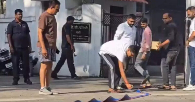 Operation Sindoor: ऑपरेशन सिंदूर की सफलता पर मंत्री ने अनोखे अंदाज में मनाया जश्न, देखते रह गए सुरक्षा में लगे पुलिसकर्मी – minister op choudhary celebrated the success of operation sindoor in a unique way, policemen engaged in security kept watching