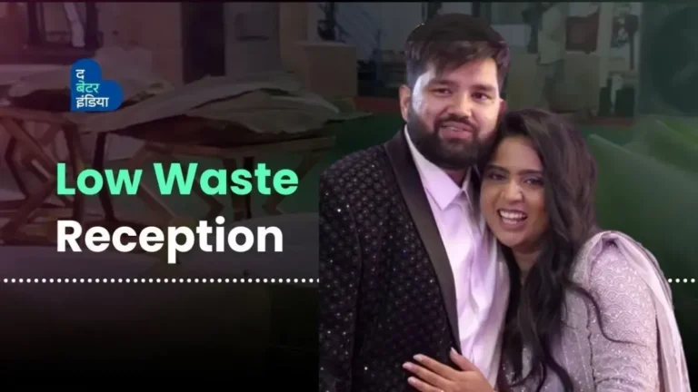इस कपल ने अपने रिसेप्शन में ली Waste Management की ज़िम्मेदारी | Wedding Reception