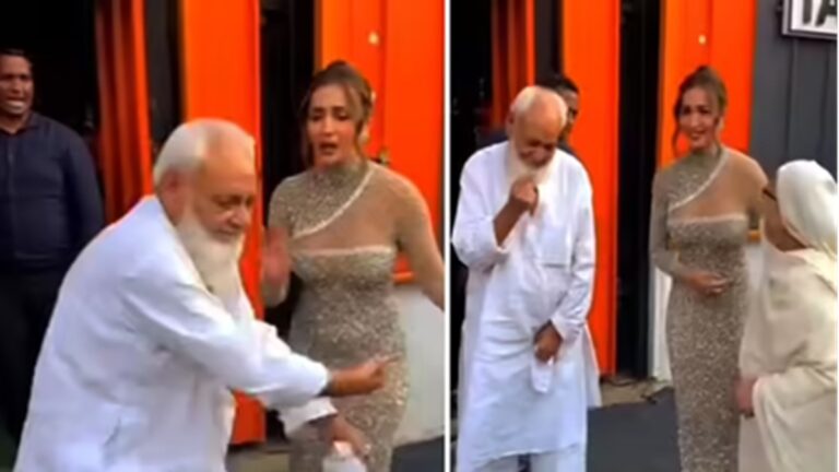 मलाइका अरोड़ा को देखते ही बुजुर्ग शख्स ने किया ऐसा काम, कैमरे में कैप्चर हुआ ये सब | malaika arora video viral old man did this as he saw actress all this was captured on camera