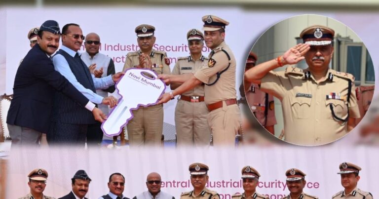 नवी मुंबई एयरपोर्ट पर CISF की एंट्री, स्मार्ट सिक्योरिटी सिस्टम हुआ एक्टिव, सीनियर कमांडेंट सुनीत बने पहले CASO | CISF enters Navi Mumbai Airport smart security system activated Commandant Sunit becomes first CASO