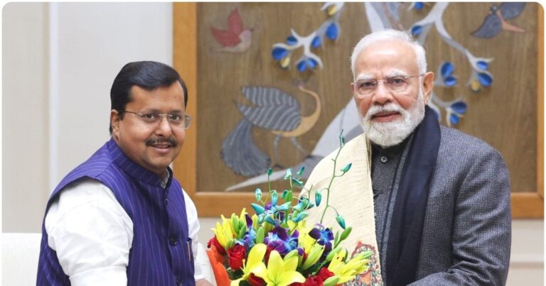 PM मोदी से मिलने पहुंचे भाजपा के राष्ट्रीय कार्यकारी अध्यक्ष नितिन नबीन, जानें क्या हुई बात?