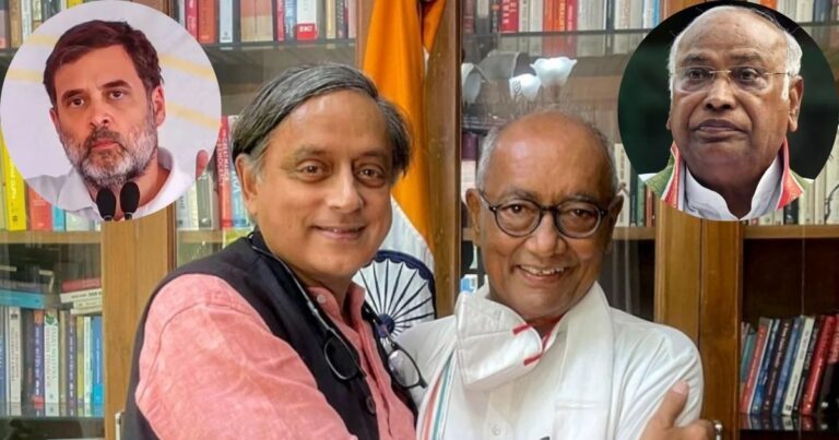 शशि थरूर ने दिग्विजय सिंह के बयान का किया समर्थन, क्या कांग्रेस में सक्रिय हो रहा एंटी गांधी गुट?