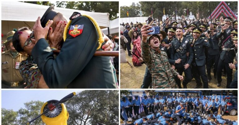 Passing Out Parade Photos- हेलीकॉप्टरों ने बरसाए फूल, माता-पिता की आंखें नम! भारतीय सेना और IAF को मिली नई लीडरशिप, PHOTOS