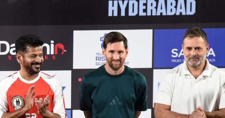 Rahul Gandhi Meet lionel messi | Rahul Gandhi Meet lionel messi- मेसी पर सियासी संग्राम: राहुल गांधी की मुलाकात पर बीजेपी का तंज, क्या आम फैन सिर्फ दूर से ही देखेगा?