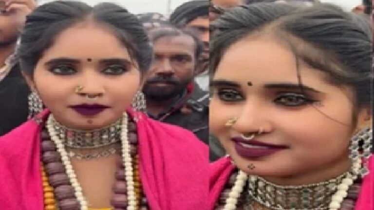 Basmati: कौन है बासमती, जिसकी नशीली आंखों पर फिदा हुए लोग? माघ मेले से बढ़ाया इंटरनेट का पारा | basmati magh mela 2025 who is she her nashili eyes makes people crazy raised internet temperature