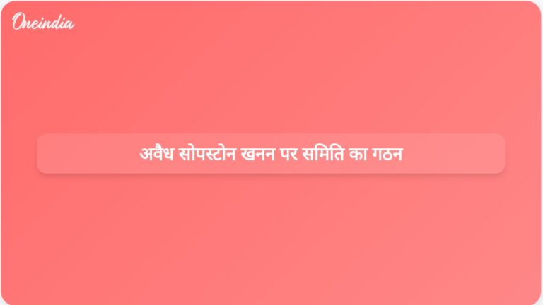 उत्तराखंड उच्च न्यायालय ने बागेश्वर जिले में अवैध सोपस्टोन खनन की जांच के लिए समिति का गठन किया | उत्तराखंड उच्च न्यायालय ने अवैध सोपस्टोन खनन की जांच के लिए समिति का गठन किया