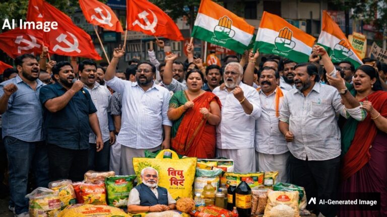 Kerala Election: त्रिसूर में विशु किट पर बवाल, LDF-कांग्रेस ने बीजेपी के खिलाफ खोला मोर्चा | Kerala Election Uproar over free Vishu kits in Thrissur LDF Congress slams BJP hindi