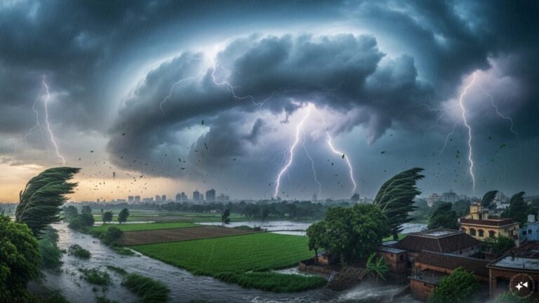 Aaj Ka Mausam Live | Today Weather Live | IMD Monsoon Heavy Rain Alert: 72 घंटे में यूपी-बिहार समेत 17 राज्यों में भारी बारिश, 80KM तूफान, IMD अलर्ट