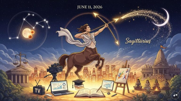 aaj ka Dhanu rashifal 11 june 2026 Sagittarius horoscope in hindi career and money growth