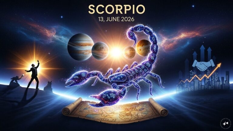 aaj ka Vrishchik rashifal 13 June 2026 lucky for scorpio people progress in career