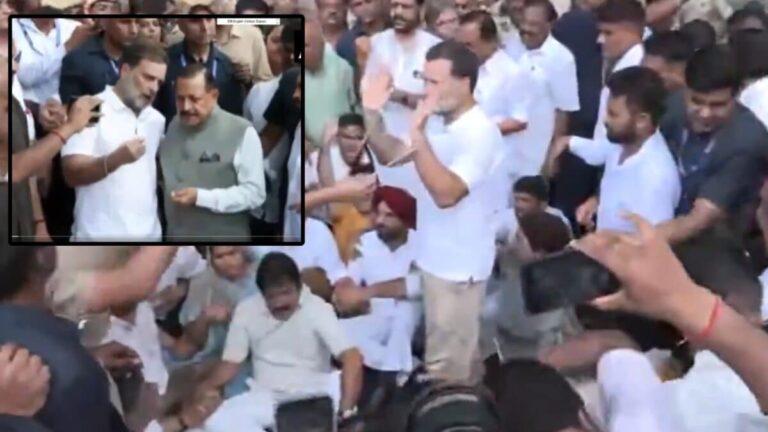 Rahul Gandhi Protest: राहुल बात से मुकरे… जितेंद्र सिंह का बड़ा आरोप, पीएम आवास के बाहर धरने पर बैठी है कांग्रेस