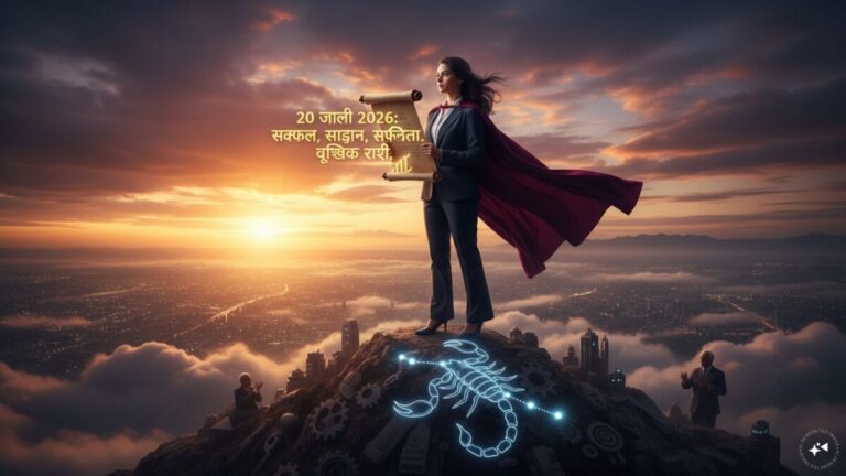 aaj ka Vrishchik rashifal 20 july 2026 Scorpio horoscope in hindi financial gains success today