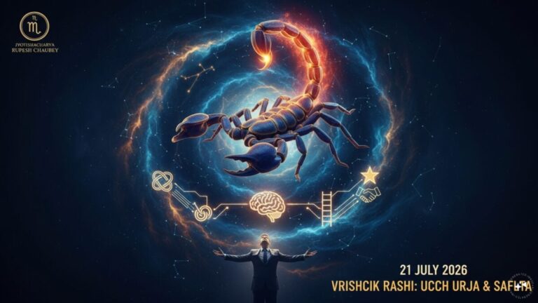 aaj ka Vrishchik rashifal 21 july 2026 Scorpio horoscope in hindi success confidence