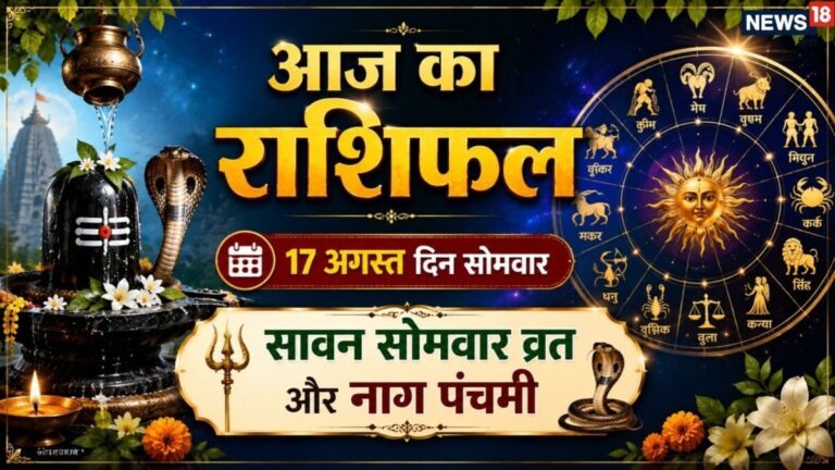 aaj ka rashifal 17 August 2026 Monday horoscope | Third sawan somwar zodiac prediction mesh to meen rashi | आज का राशिफल 17 अगस्त 2026