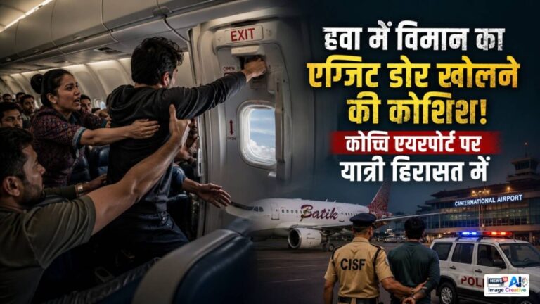 35000 फीट की ऊंचाई पर था प्लेन, अचानक एक पैसेंजर के सिर्फ पर सवार हुआ फितूर, खोलने लगा इमरजेंसी गेट, फिर…