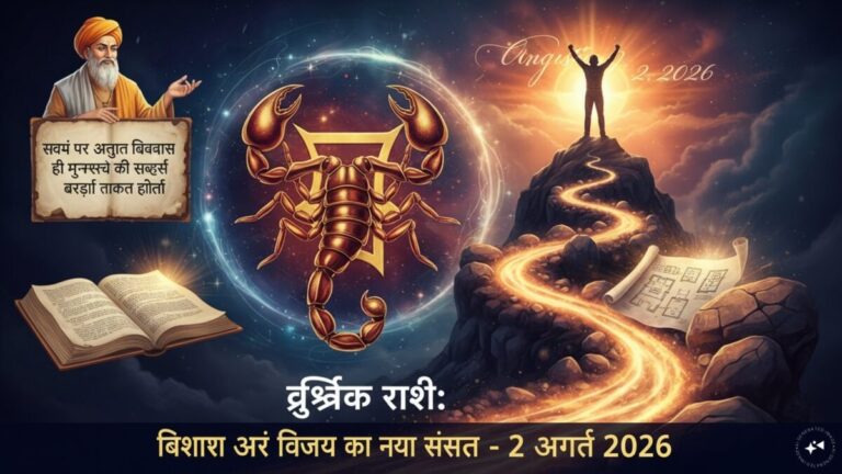aaj ka Vrishchik rashifal 2 August 2026 scorpio horoscope in hindi good results