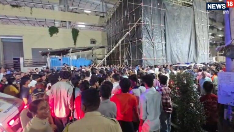 मुंबई में भगवान गणेश की प्रतिमा ला रही भीड़ पर फेंका अंडा – egg thrown at Mazgaon Cha Morya Ganpati arrival procession tension erupted mumbai police
