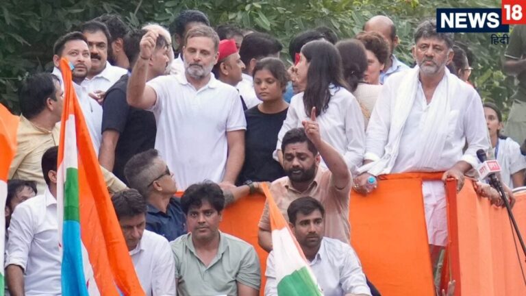 राहुल गांधी ने डीके शिवकुमार को धक्का दिया? वायरल वीडियो पर बवाल, कर्नाटक के सीएम ने अब दी सफाई